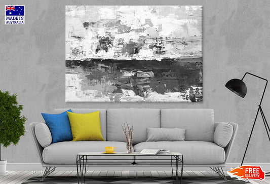 B&W Abstract Design Painting Print 100% Australian Made