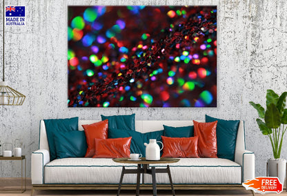 Red Blue & Green Lights Abstract Design Print 100% Australian Made