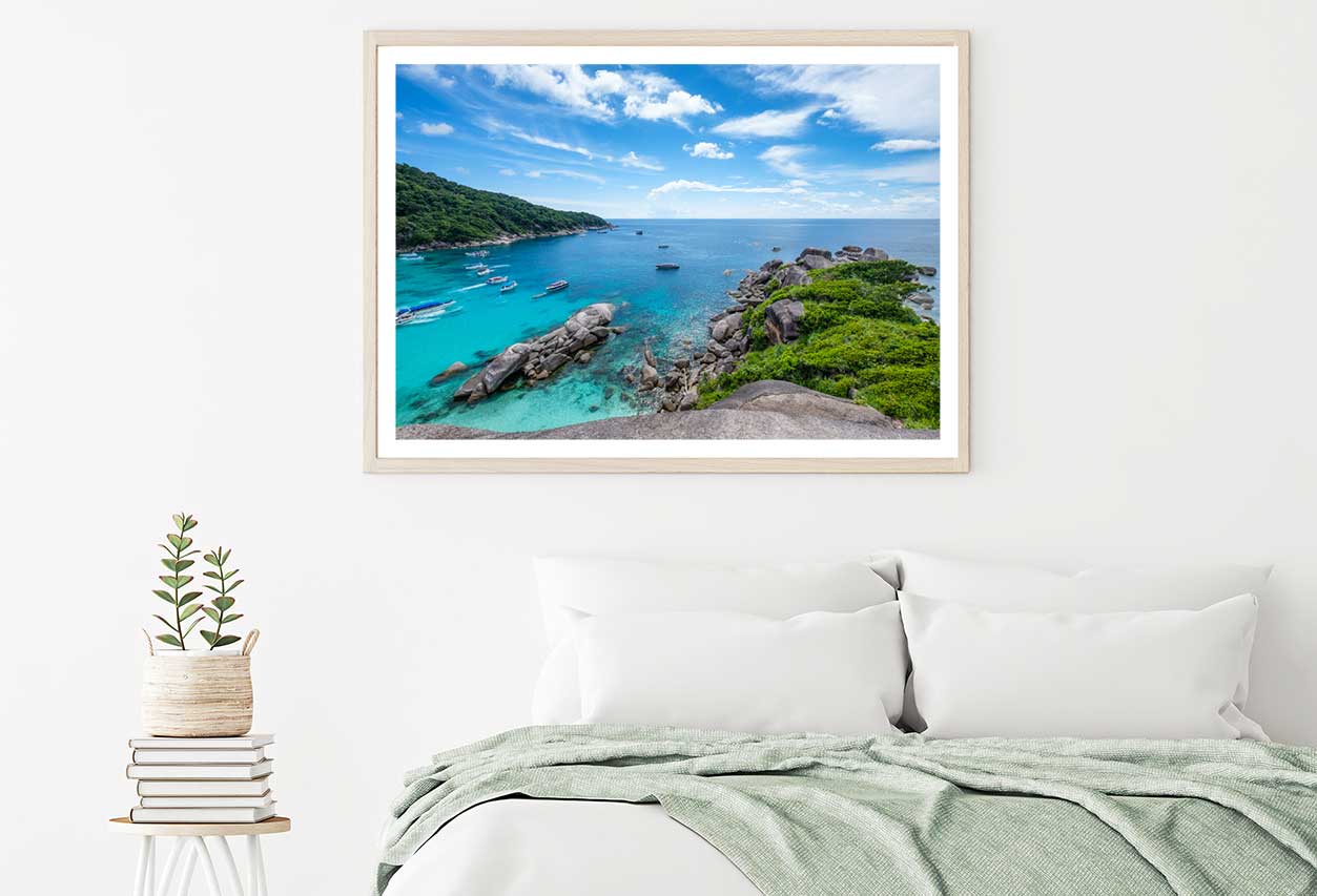 Similan Bay Sailing Rock Island View Photograph Home Decor Premium Quality Poster Print Choose Your Sizes