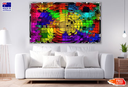 Colorful Abstract Design Print 100% Australian Made