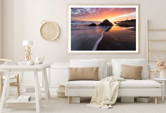 Sunset at Bois Blanc Beach View Photograph Home Decor Premium Quality Poster Print Choose Your Sizes
