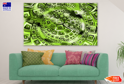Green Abstract Design Print 100% Australian Made