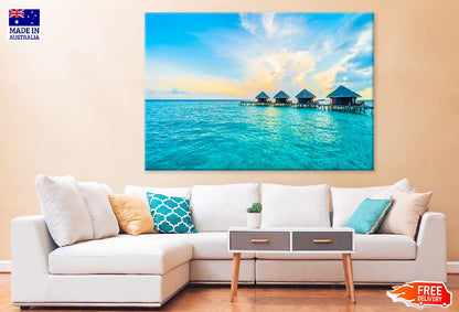 Maldives Resort & Island Beach View Print 100% Australian Made
