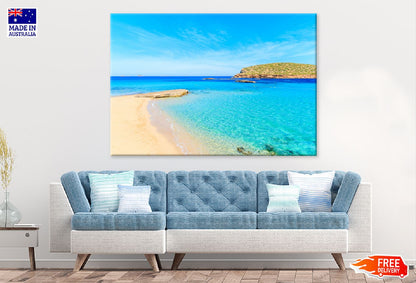 Cala Comte Beach in Ibiza Island Photograph Print 100% Australian Made
