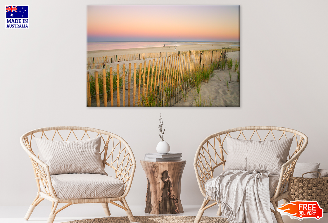 Sea Shore & Sea Sunset Scenery View Print 100% Australian Made