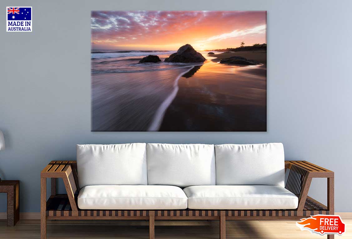 Sunset at Bois Blanc Beach View Photograph Print 100% Australian Made