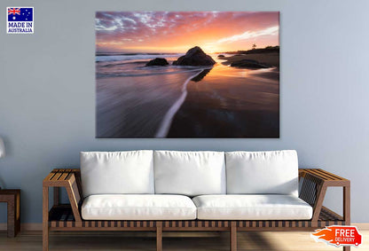 Sunset at Bois Blanc Beach View Photograph Print 100% Australian Made
