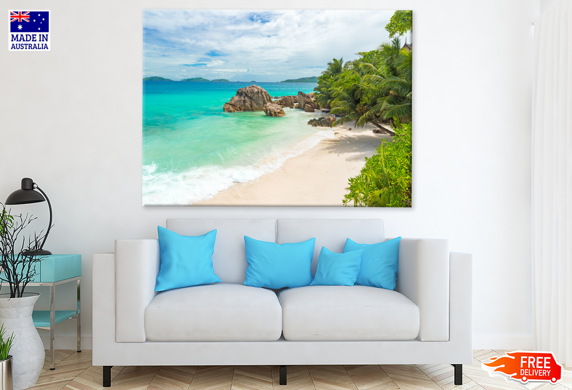 Forest & Sea Cloudy Sky View Print 100% Australian Made
