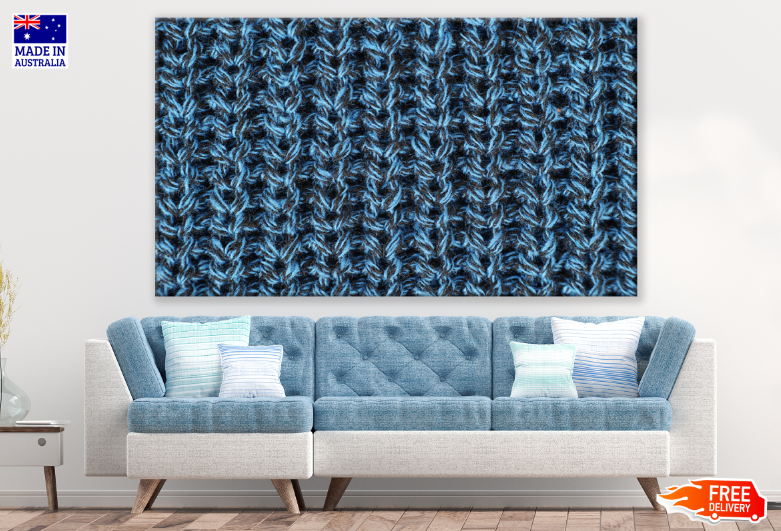 Blue Abstract Design Print 100% Australian Made