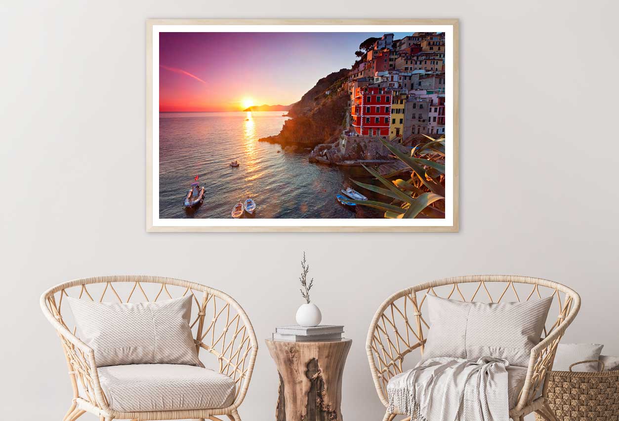 Riomaggiore Village Cinque Terre Photograph Home Decor Premium Quality Poster Print Choose Your Sizes