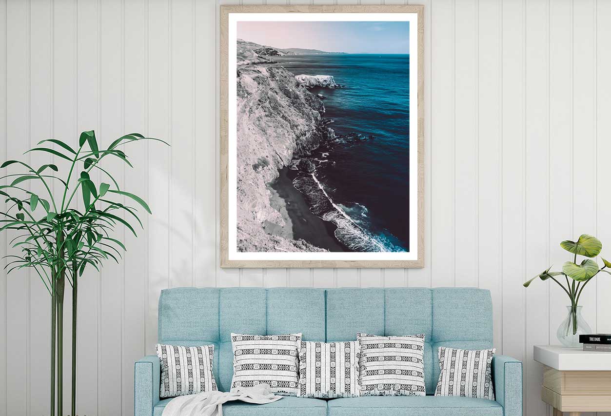 Roche Side Sea Blue Sky Scenery Photograph Home Decor Premium Quality Poster Print Choose Your Sizes