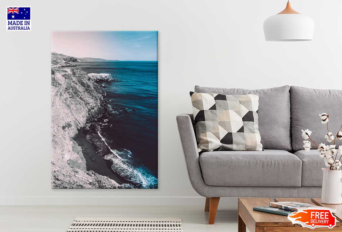 Roche Side Sea Blue Sky Scenery Photograph Print 100% Australian Made