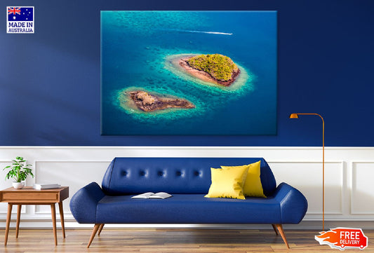 Mayotte Lagoon Barrier Island Photograph Print 100% Australian Made