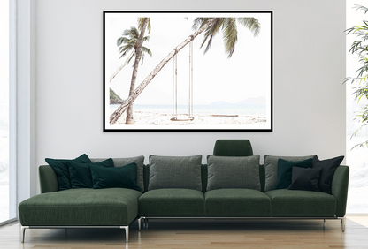 Swin On Plam Tree & Sea Home Decor Premium Quality Poster Print Choose Your Sizes