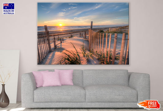North Carolina Beach Sunset Photograph Print 100% Australian Made
