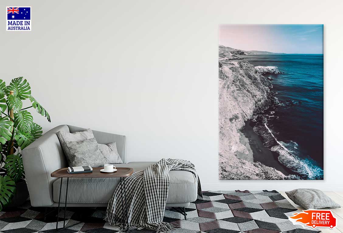 Roche Side Sea Blue Sky Scenery Photograph Print 100% Australian Made