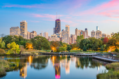 Chicago From Lincoln Park Photograph USA Print 100% Australian Made