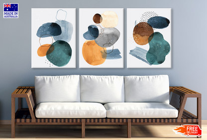 3 Set of Abstract Design High Quality print 100% Australian made wall Canvas ready to hang