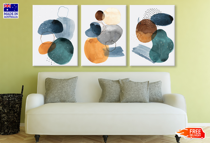 3 Set of Abstract Design High Quality print 100% Australian made wall Canvas ready to hang