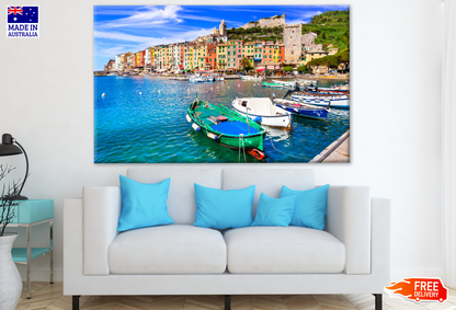 Beautiful Coastal Town Portovenere in "Cinque Terre" National Park in Liguria, Italy Print 100% Australian Made