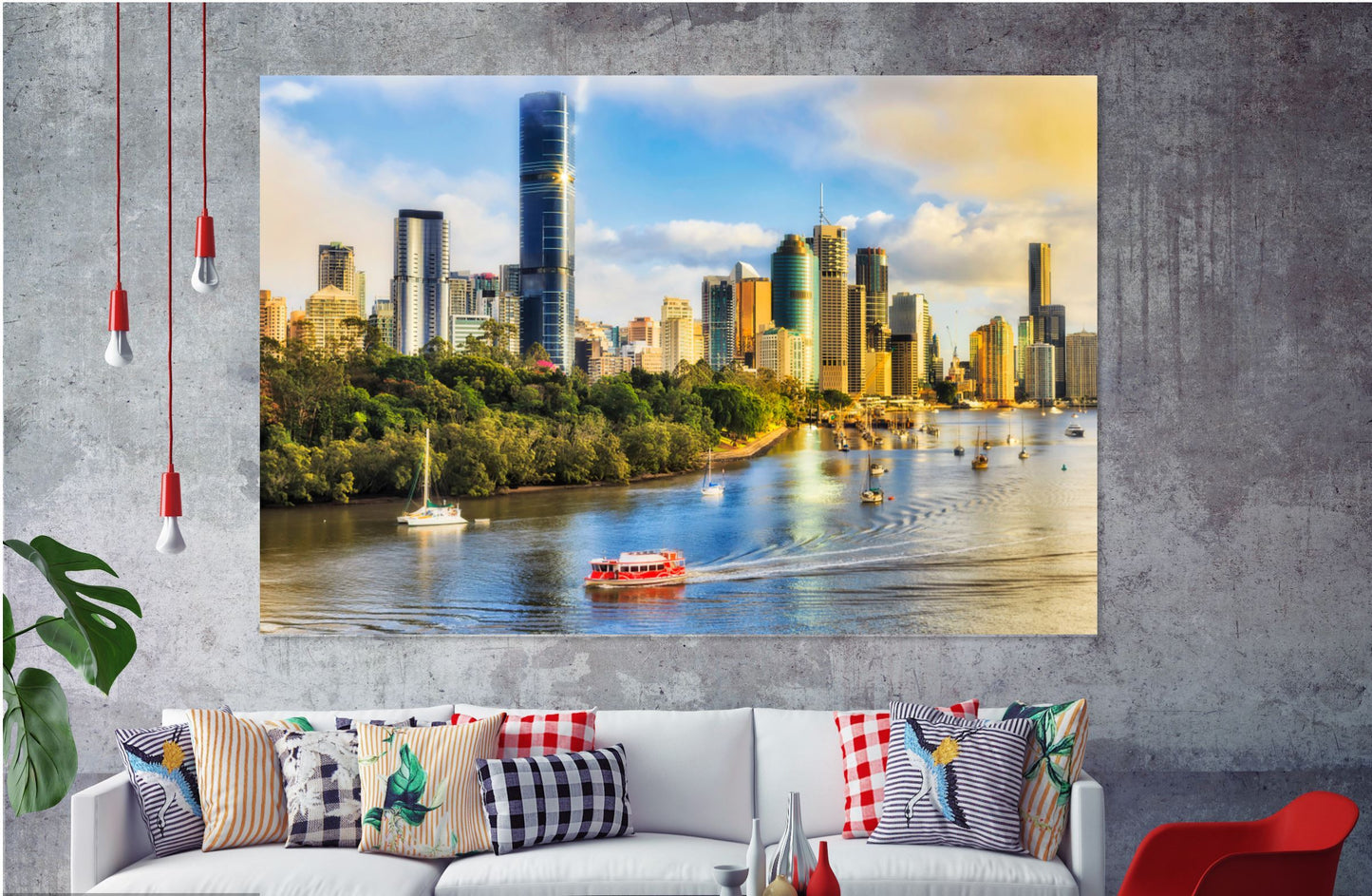 Brisbane Skyline Print 100% Australian Made