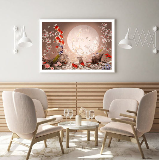 Birds & Flowers 3D Design Home Decor Premium Quality Poster Print Choose Your Sizes