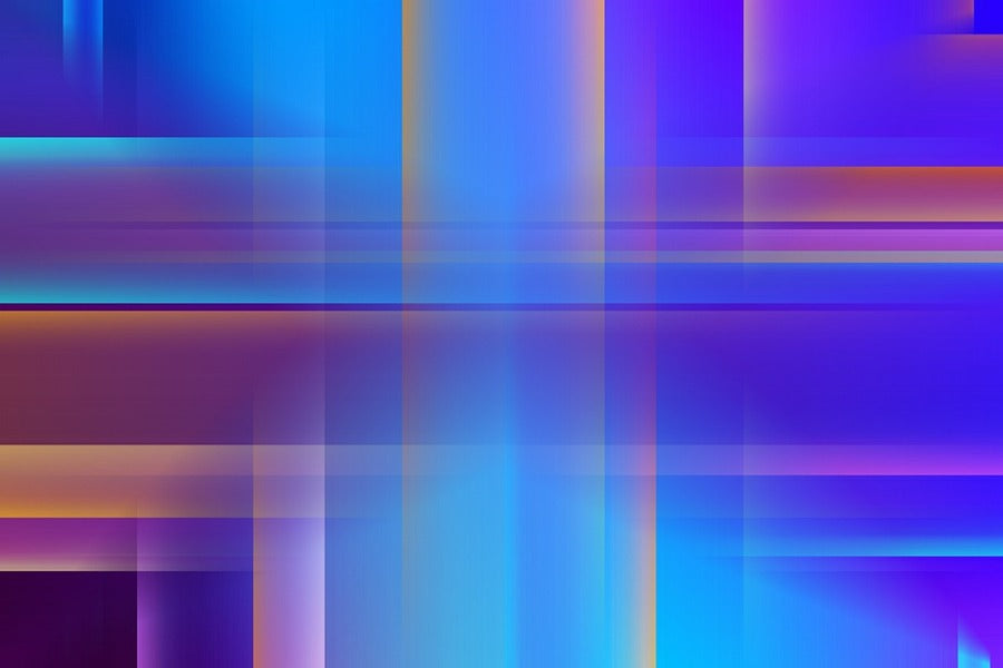 Gold Blue Digital Abstract Design Print 100% Australian Made