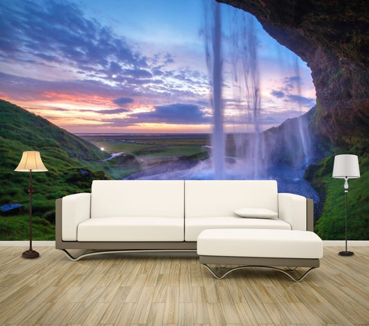 Wallpaper Murals Peel and Stick Removable Beautiful Waterfall High Quality