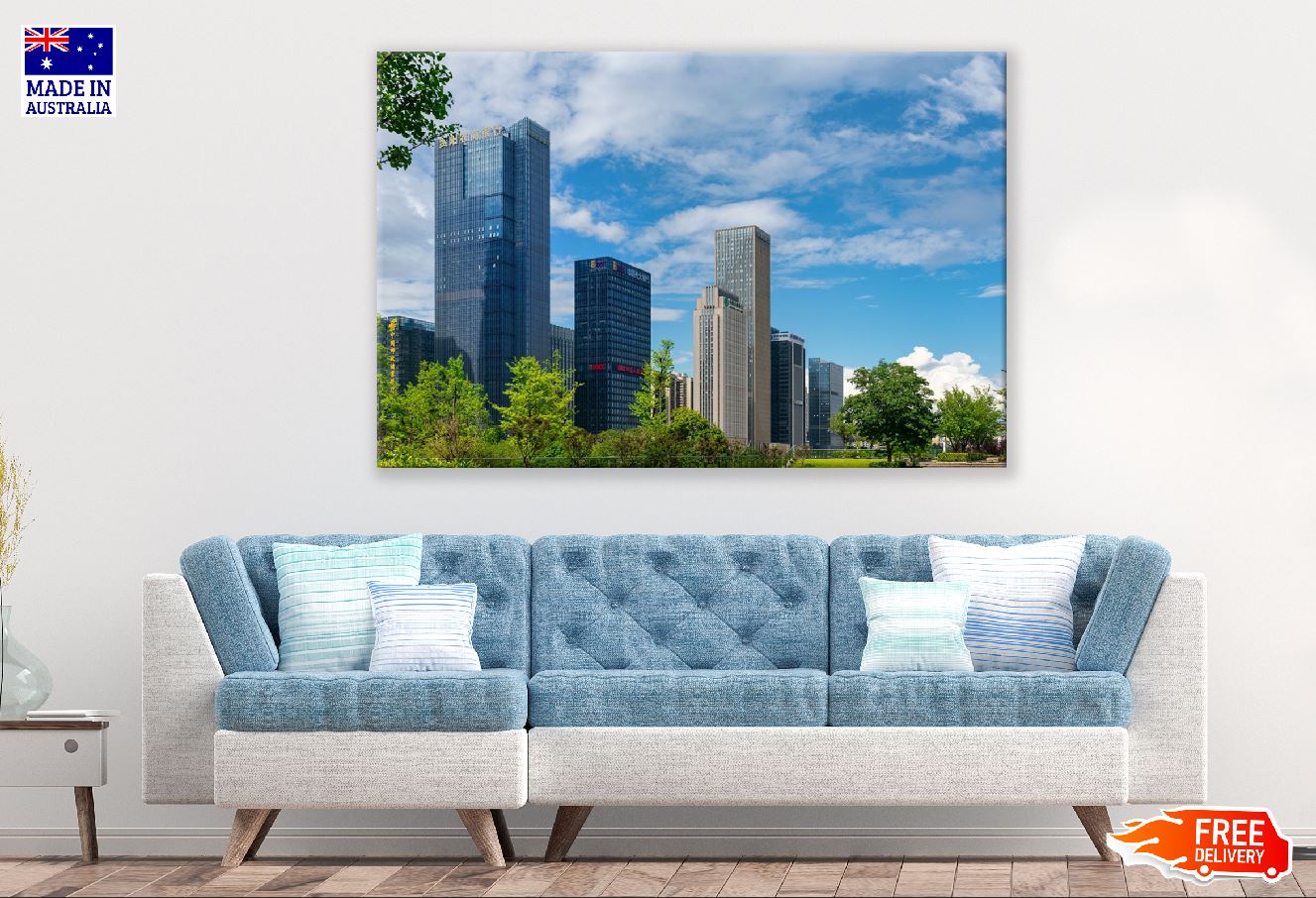 Chicago view from Grant Park Photograph Print 100% Australian Made