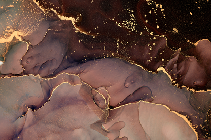 Brown & Gold Abstract Design Home Decor Premium Quality Poster Print Choose Your Sizes