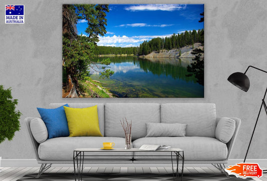 River Above Hayden Valley Photograph Print 100% Australian Made