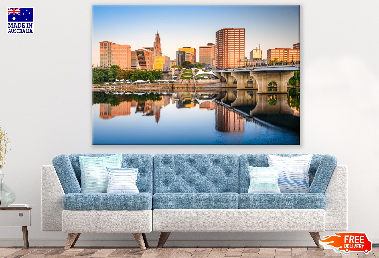 Hartford, Connecticut, USA Downtown City Photograph Print 100% Australian Made