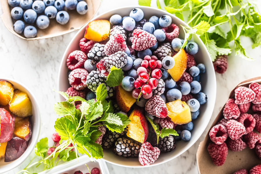 Frozen Fruits Closeup Photograph Print 100% Australian Made