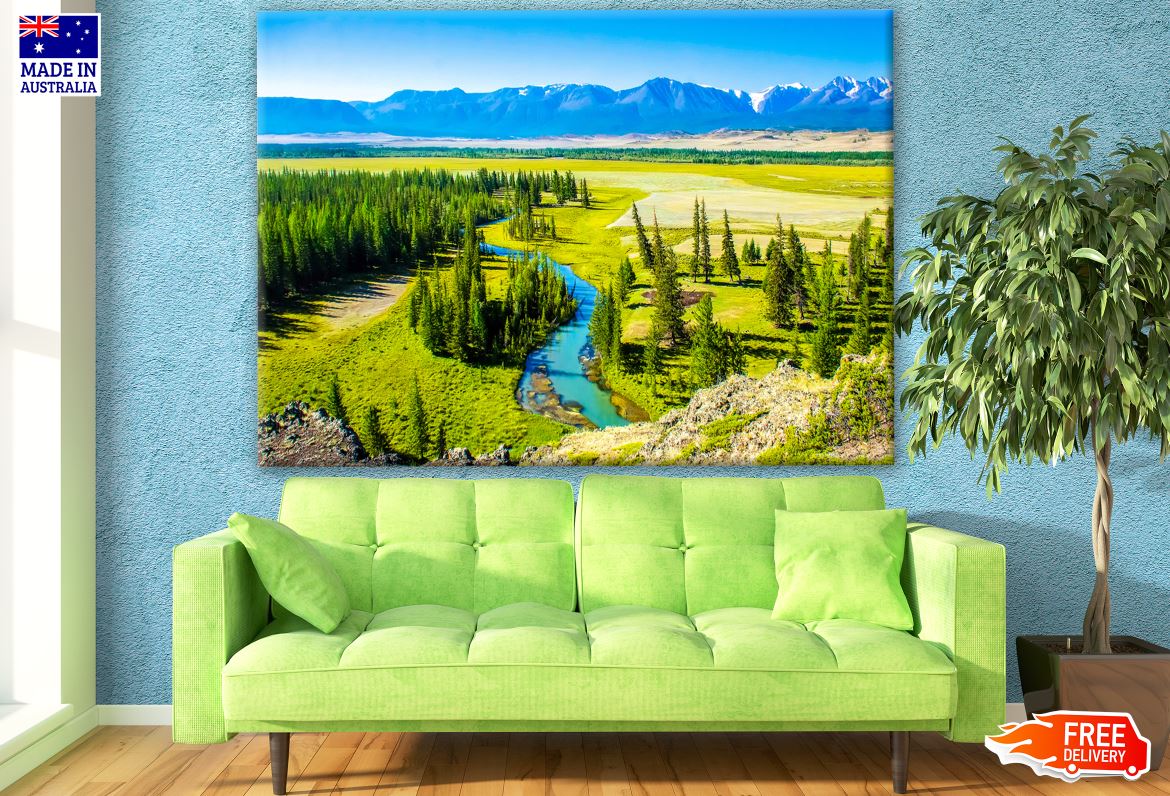 Sky View of a Landscape Photograph Print 100% Australian Made