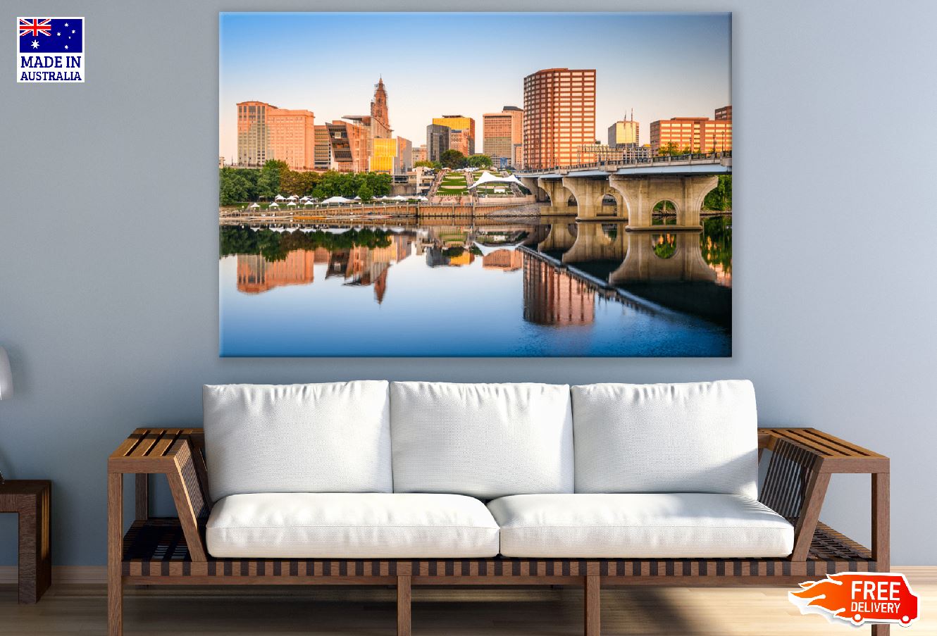 Hartford, Connecticut, USA Downtown City Photograph Print 100% Australian Made
