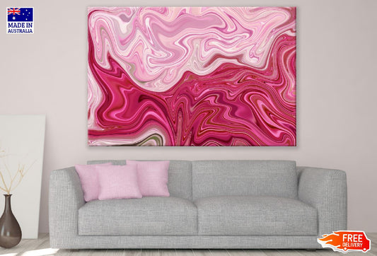 Pink & Hot Pink Abstract Design Print 100% Australian Made