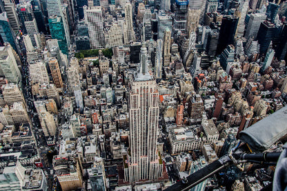 Empire State Building Aerial View Photograph, USA Print 100% Australian Made