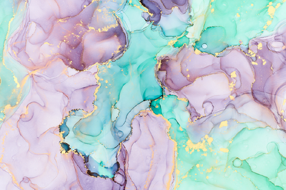 Pink & Green Abstract Design Print 100% Australian Made