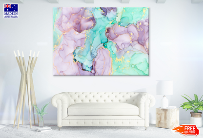Pink & Green Abstract Design Print 100% Australian Made