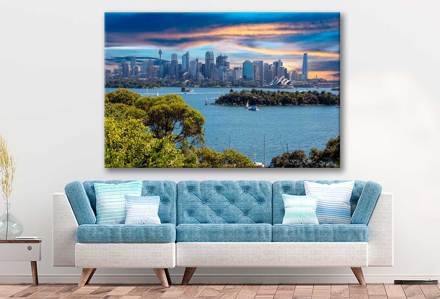 Bella Home Residential & Commercial Buildings Print Canvas Ready to hang