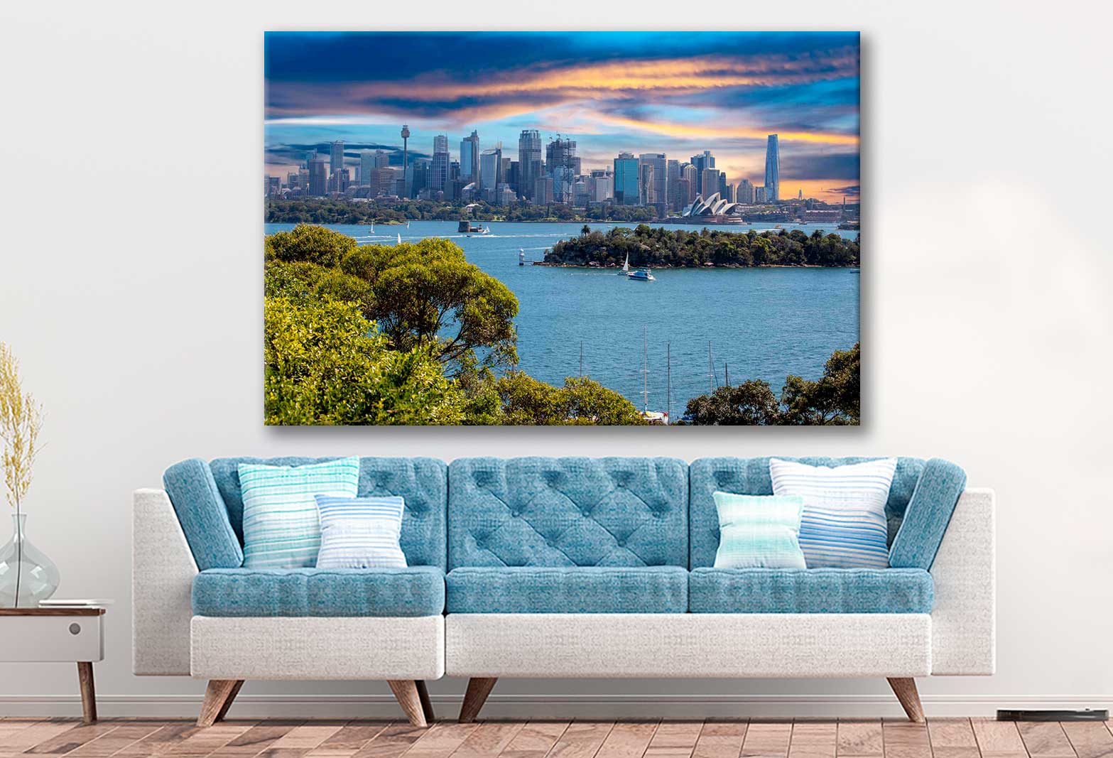 Bella Home Residential & Commercial Buildings Print Canvas Ready to hang