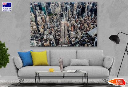 Empire State Building Aerial View Photograph, USA Print 100% Australian Made