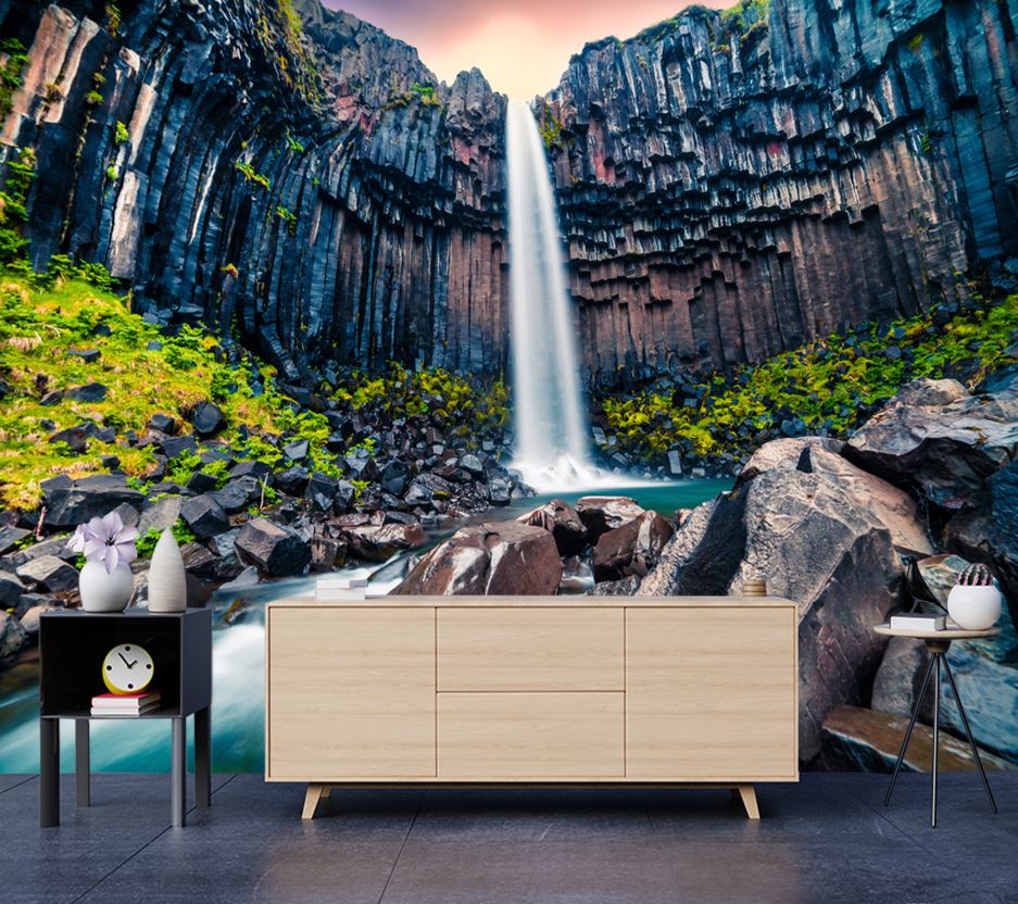 Wallpaper Murals Peel and Stick Removable Waterfall Scenery High Quality