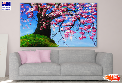 Pink Flower Tree Painting Print 100% Australian Made