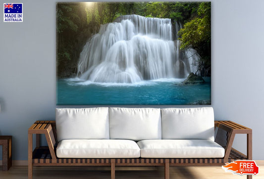 Waterfall in Deep Forest Photograph Print 100% Australian Made