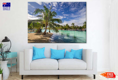 Palm Trees Near Pool Photograph Print 100% Australian Made