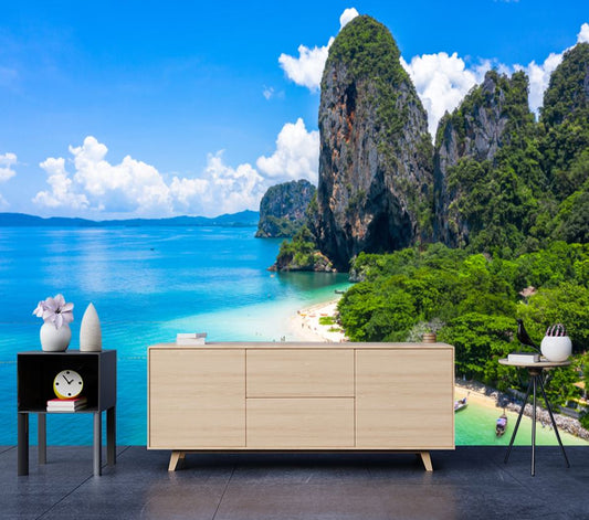 Wallpaper Murals Peel and Stick Removable Stunning Beach Scenery High Quality