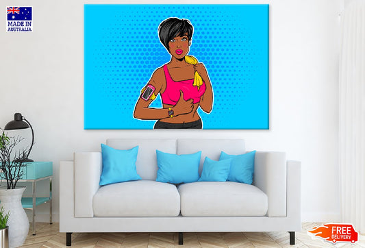 Fit Girl Illustration Print 100% Australian Made