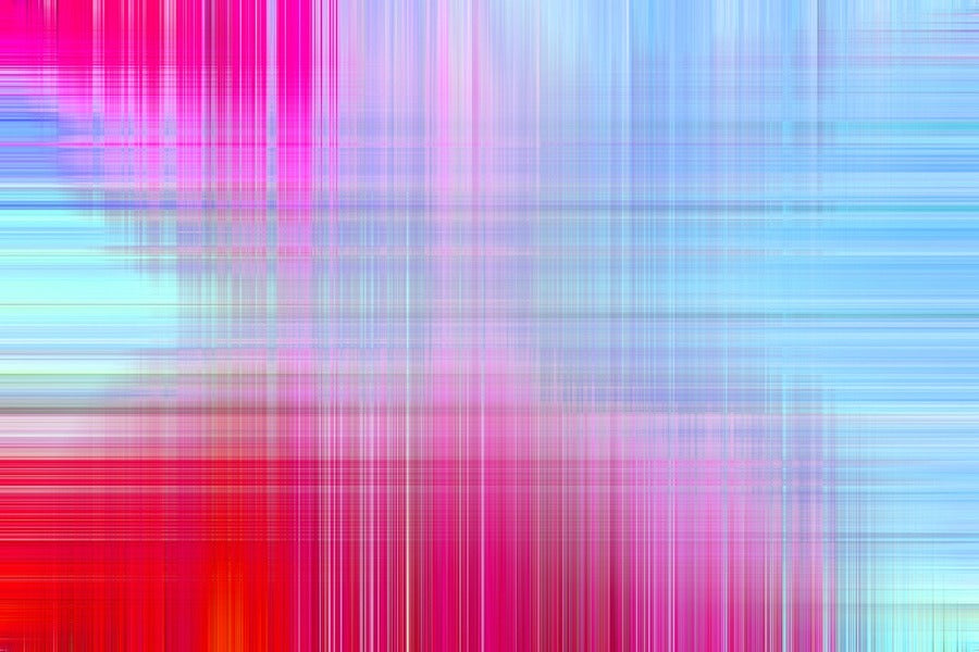 Red & Blue Digital Abstract Design Print 100% Australian Made