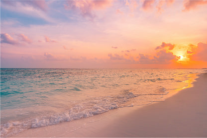 Bella Home Sunset Sky With Sea View Print Canvas Ready to hang